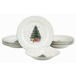 Creatable JÍDELNÍ SOUPRAVA Tannenbaum bunt 12dílné