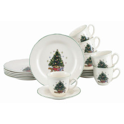 Creatable KÁVOVÁ SOUPRAVA Tannenbaum bunt 18dílné