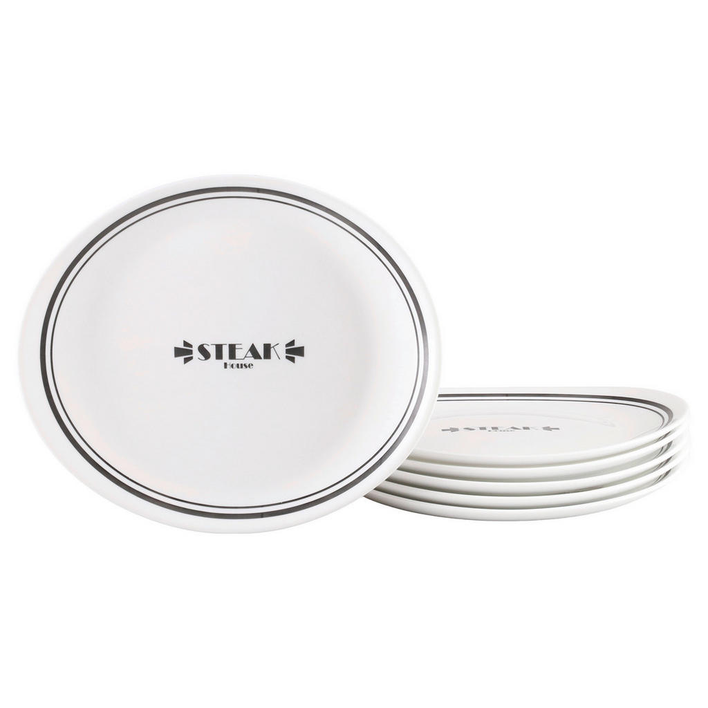 Creatable SADA TALÍŘŮ NA STEAK, sklo, 26/30 cm