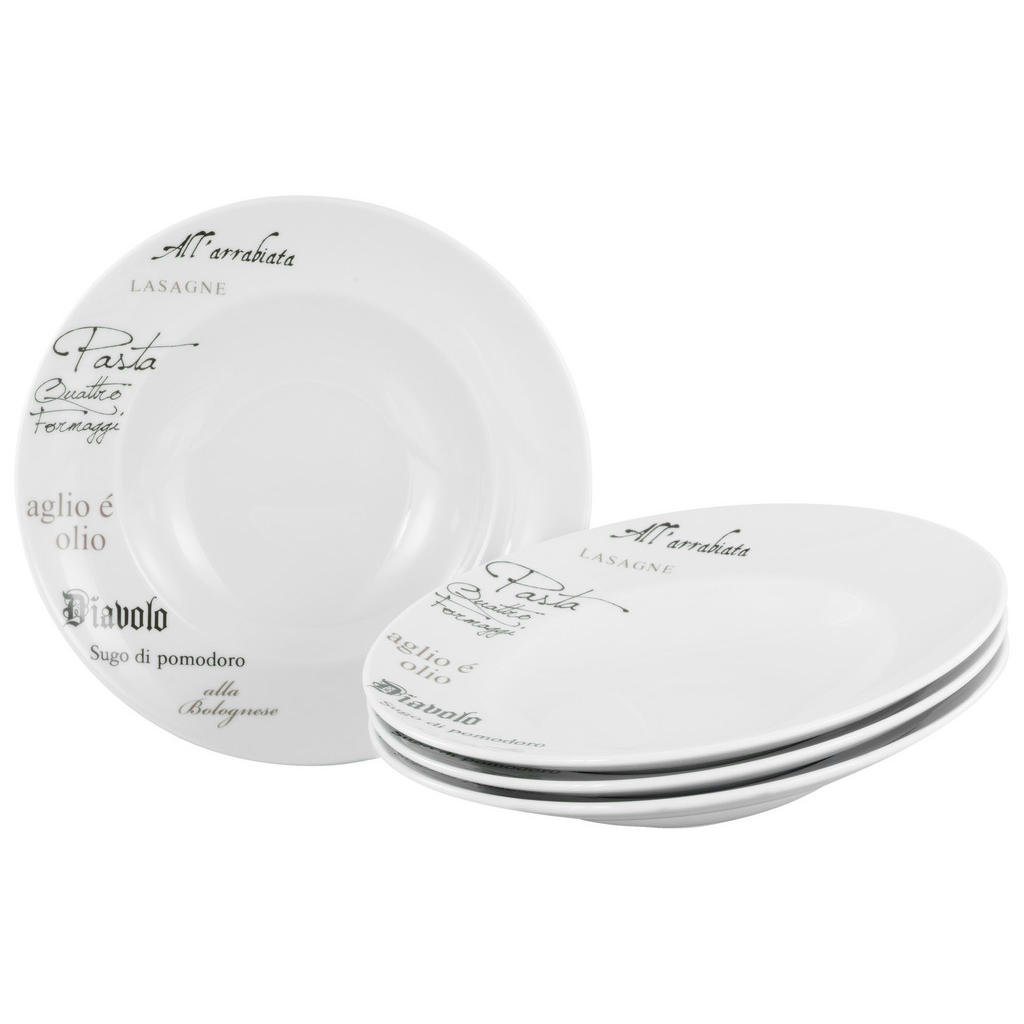 Creatable SADA TALÍŘŮ NA TĚSTOVINY, keramika, 27 cm