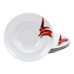 Creatable SADA TALÍŘŮ NA TĚSTOVINY, keramika, 29,5 cm