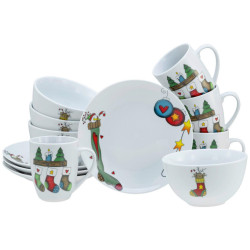 Creatable SNÍDAŇOVÁ SOUPRAVA, porcelán