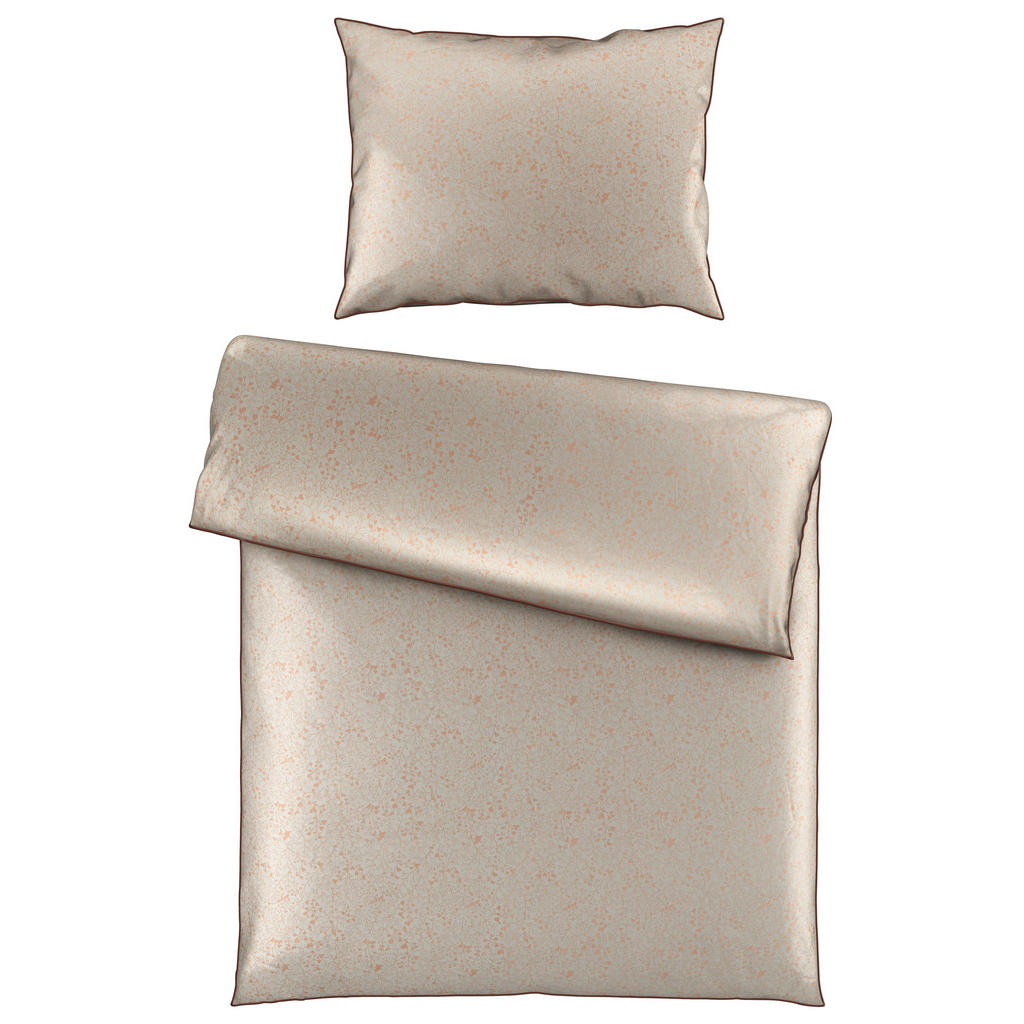 Curt Bauer POVLEČENÍ, damašek, šedavě hnědá, 140/200 cm