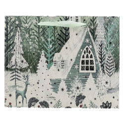 Dárková taška 32x26x12cm třpytivá mix 39706