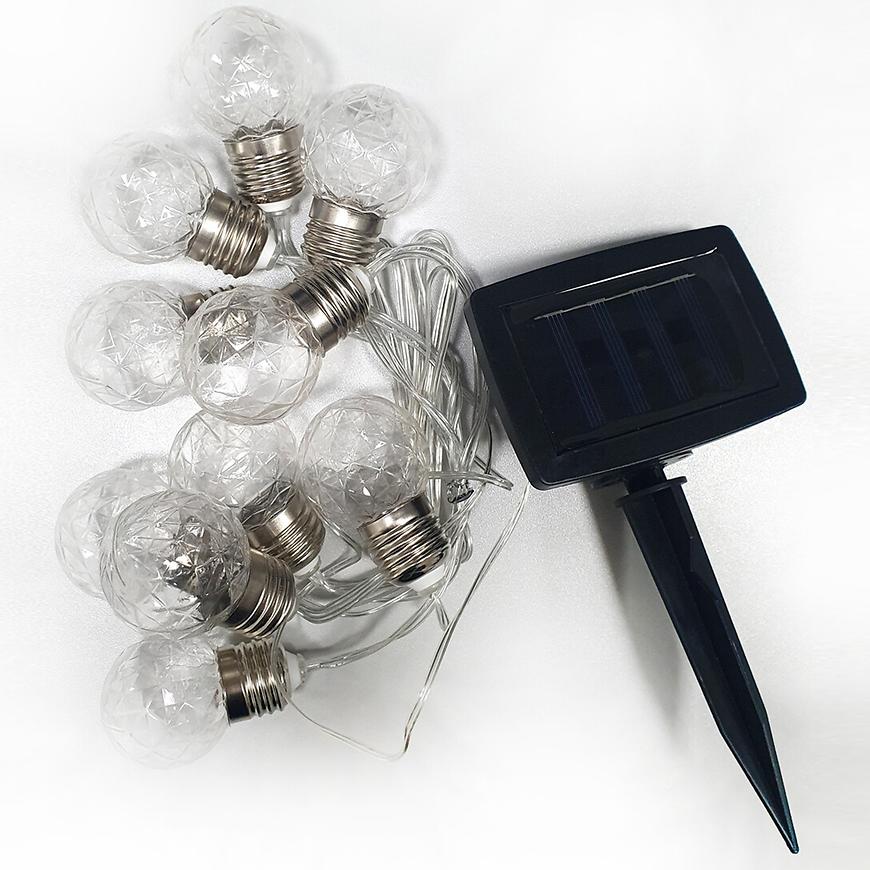Dekorativní 10x LED venkovní solární řetěz 2m IP44 Trixline