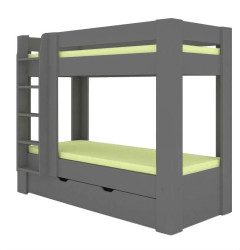 Dětská patrová postel rea pikachu levá - graphite