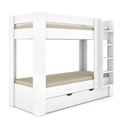 Dětská patrová postel rea pikachu pravá - bílá