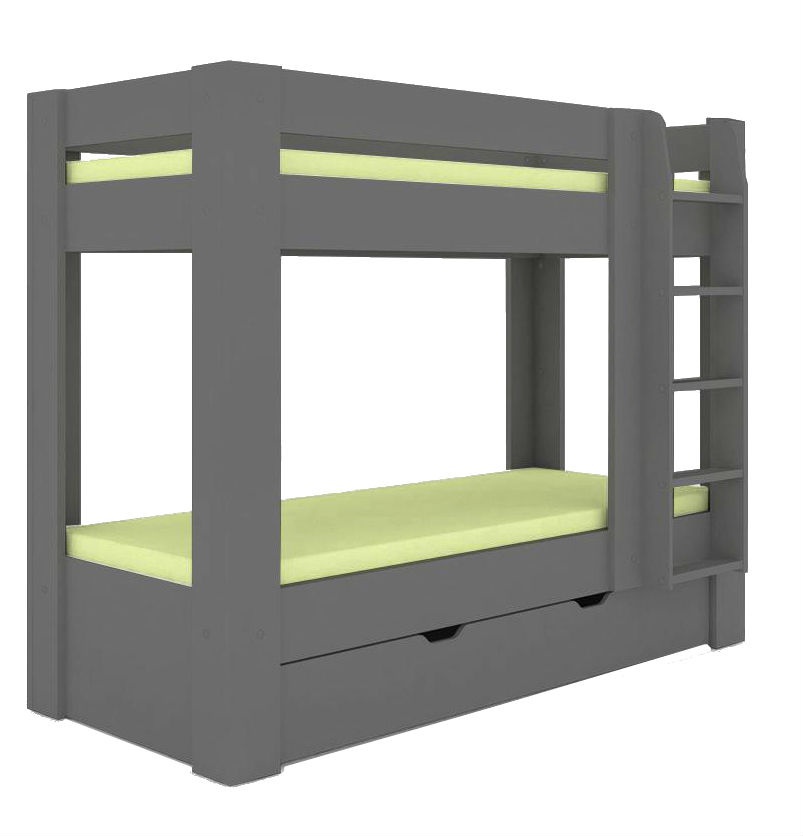 Dětská patrová postel rea pikachu pravá - graphite