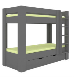 Dětská patrová postel rea pikachu pravá - graphite