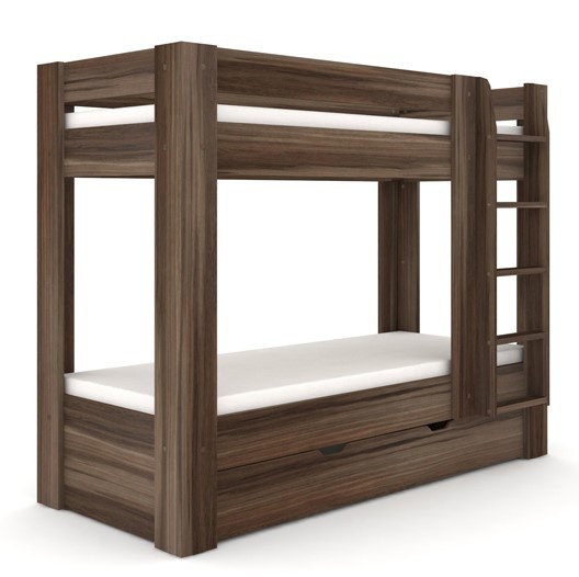 Dětská patrová postel rea pikachu pravá - ořech rockpile