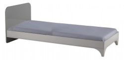 Dětská postel 80x180 raundo - šedá