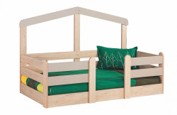 Dětská postel 90x190 boom - dub colorado/šedá