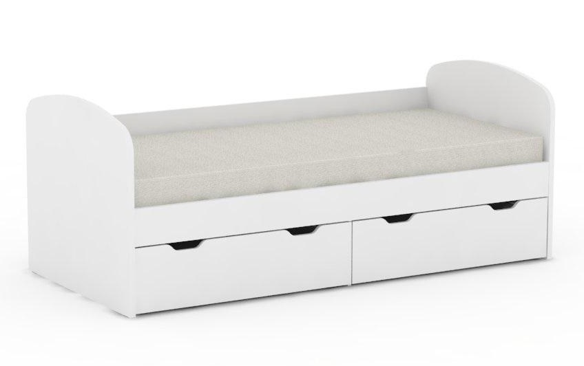 Dětská postel rea golem se 2 šuplíky – bílá