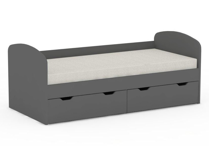 Dětská postel rea golem se 2 šuplíky – graphite
