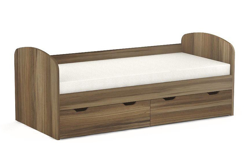 Dětská postel rea golem se 2 šuplíky - ořech