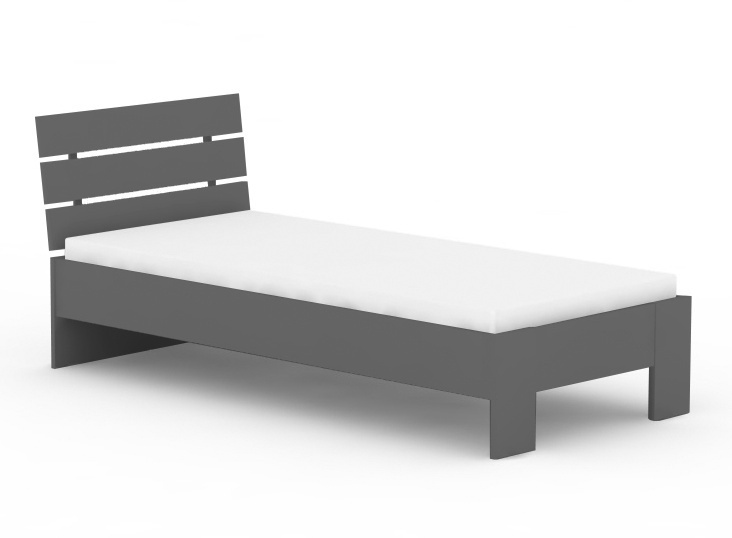 Dětská postel rea nasťa 90x200cm - graphite