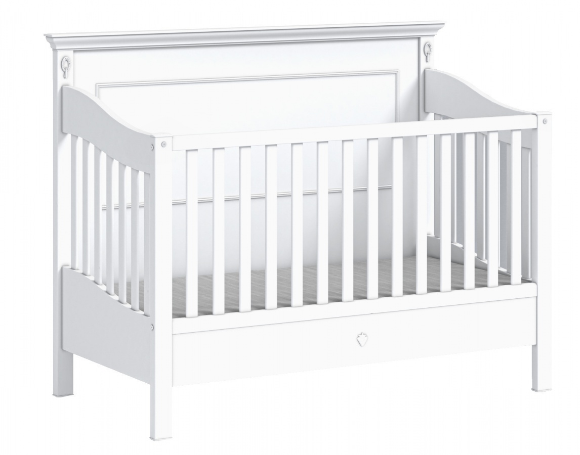 Dětská postýlka 70x140cm carmen - bílá