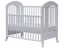 Dětská postýlka s odnímatelným bokem jarda 60x120cm - bílá