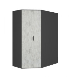 Dětská rohová šatní skříň nina grafit/enigma