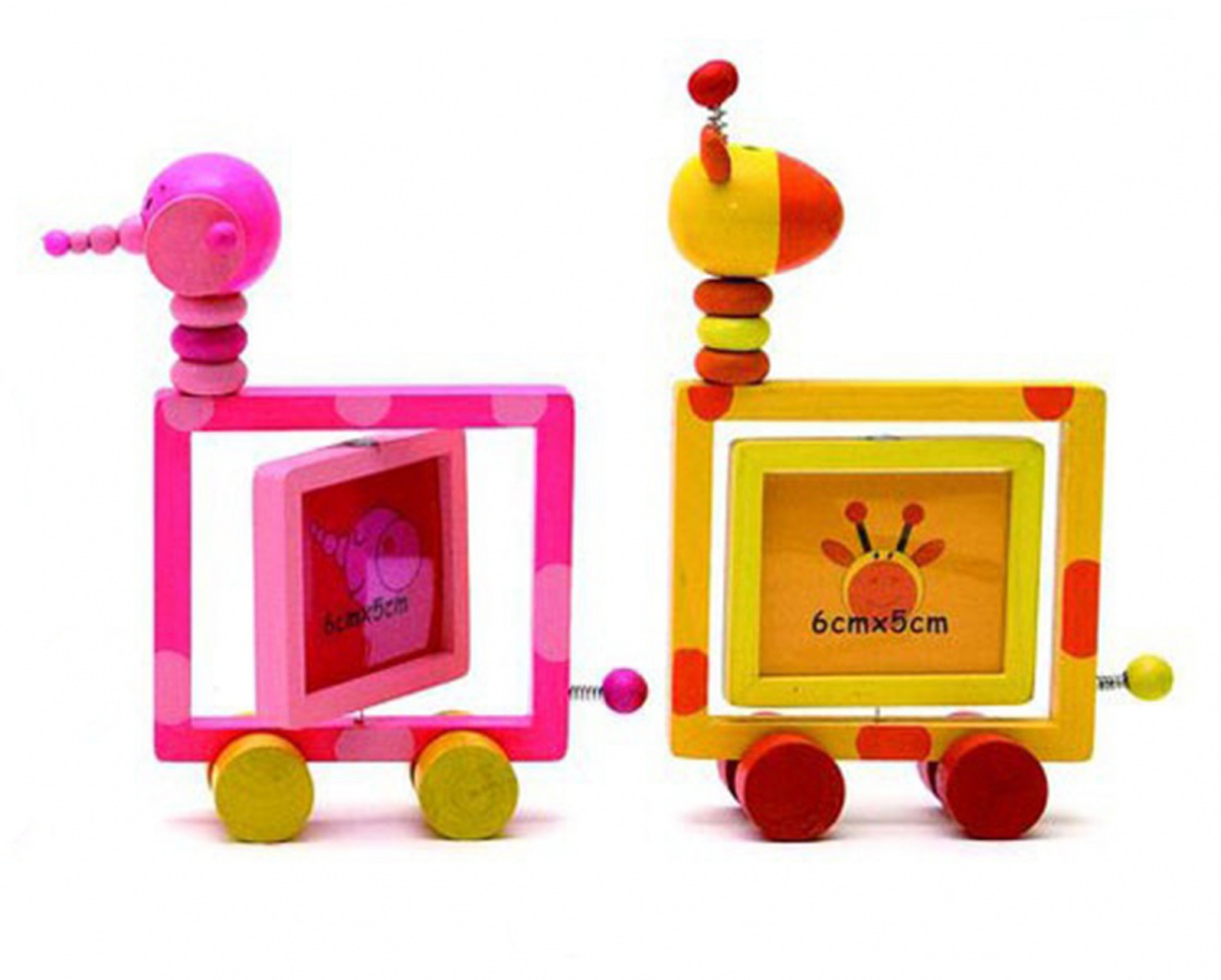 Dětské fotorámečky oboustranné 5x6 cm, mix