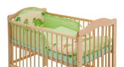 Dětské povlečení do postýlky dvoudílné dráčci - zelená