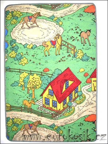 Dětský koberec farma - 80x120cm