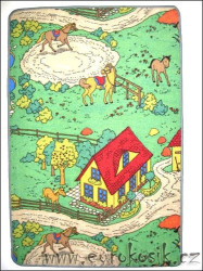 Dětský koberec farma - 80x120cm