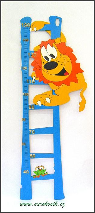 Dětský metr lev modrý