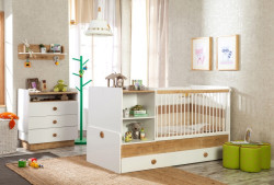 Dětský pokoj ellie iii - bílá/dub světlý