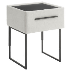 Dieter Knoll NOČNÍ STOLEK, smrk, borovice, krémová, 64,3/45,5-61,5/45,9 cm