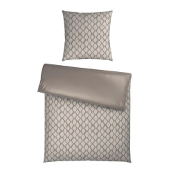 Dieter Knoll OBOUSTRANNÉ POVLEČENÍ, satén, barvy stříbra, bílá, 155/220 cm