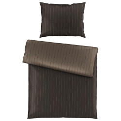 Dieter Knoll OBOUSTRANNÉ POVLEČENÍ, satén, hnědá, 140/200 cm