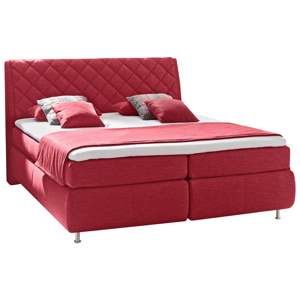 Dieter Knoll POSTEL BOXSPRING, 180/200 cm, červená