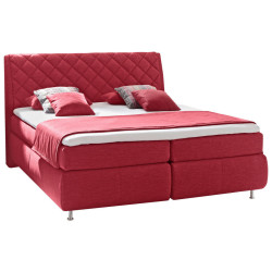 Dieter Knoll POSTEL BOXSPRING, 180/200 cm, červená