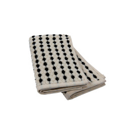 Dieter Knoll SADA RUČNÍKŮ PRO HOSTY, 30/50 cm, černá, ecru