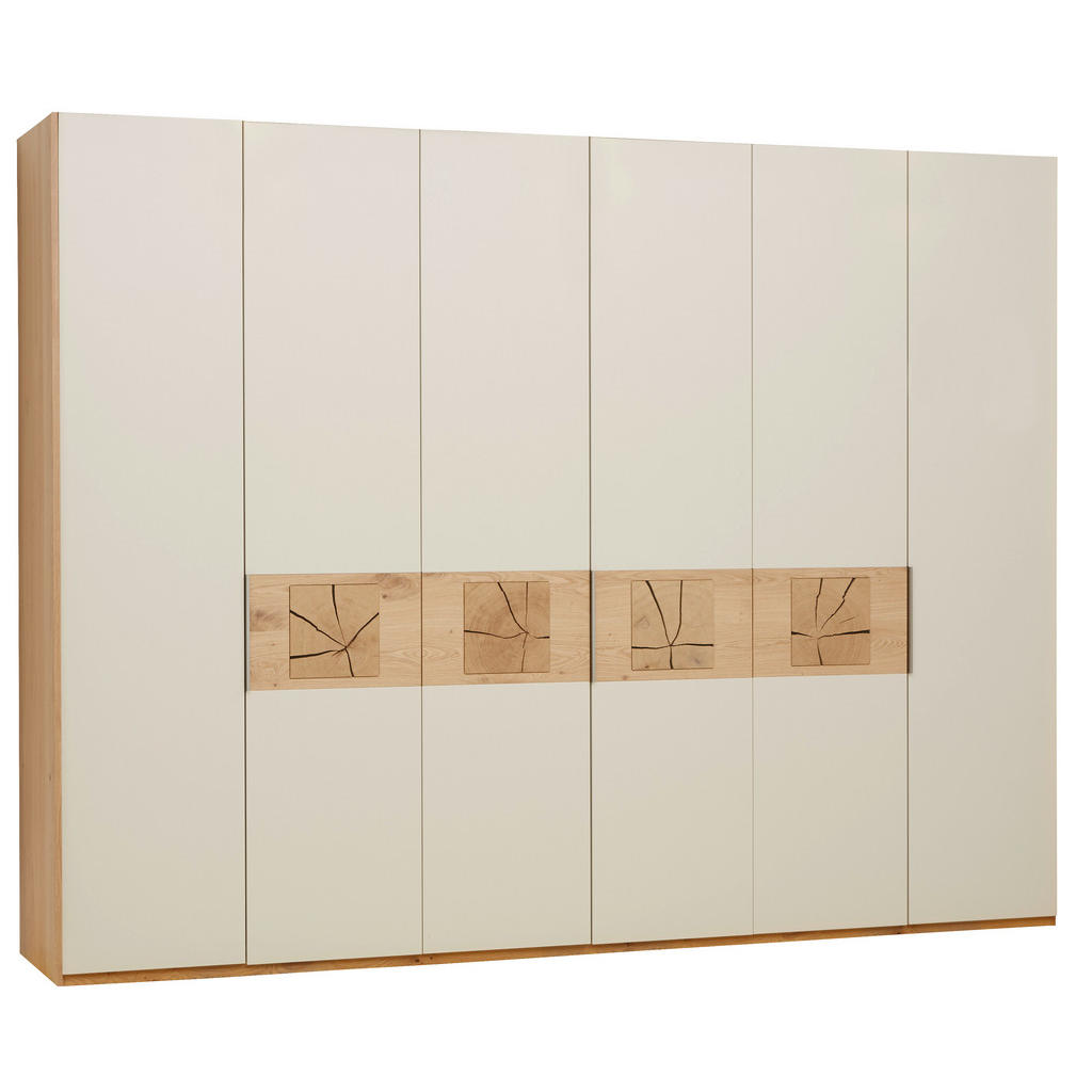 Dieter Knoll ŠATNÍ SKŘÍŇ S OTOČNÝMI DVEŘMI, trámový dub, barvy dubu, pískové barvy, 299,2/229,4/59,5 cm