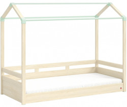 Domečková postel fairy ii - dub světlý