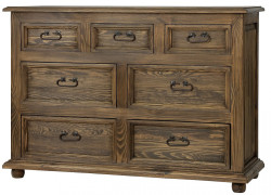 Dřevěná komoda šuplíková com 22 - k09 přírodní borovice