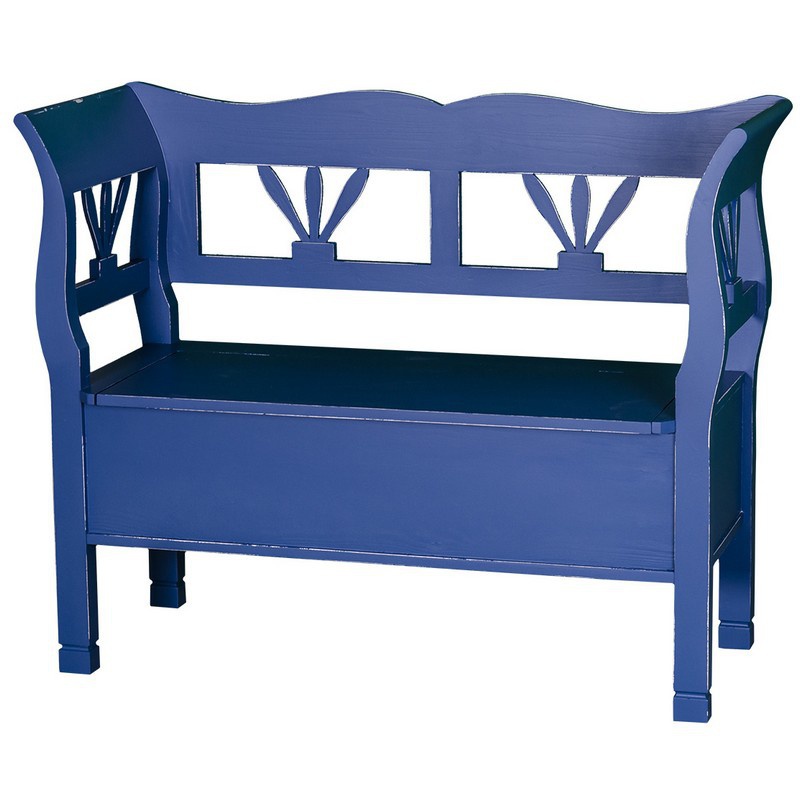 Dřevěná lavice s úložným prostorem honey - světlá patina - p004 +