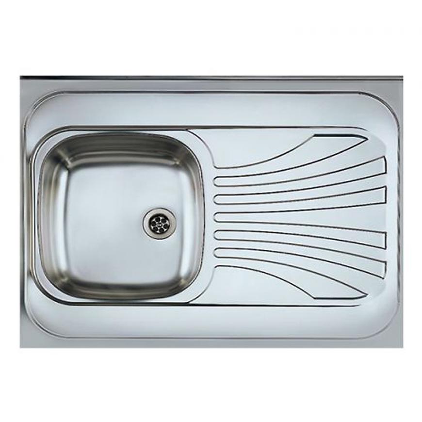 Dřez 1K 800/600 levý satén + sifon