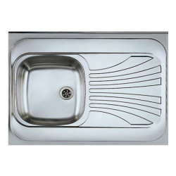 Dřez 1K 800/600 levý satén + sifon