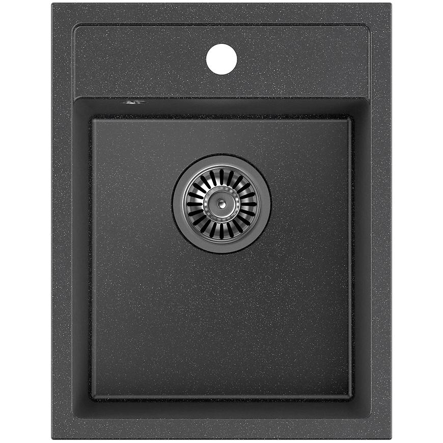 Dřez Forte 90 černá 390x500x200