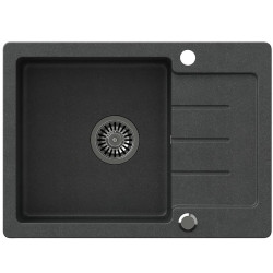 Dřez granitový Forte 116 New 600x440x185 černý