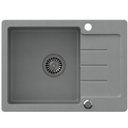 Dřez granitový Forte 116 New 600x440x185 šedý