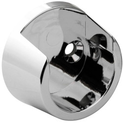 Držák šatní tyče o 25mm, plast, chrom, 2 ks