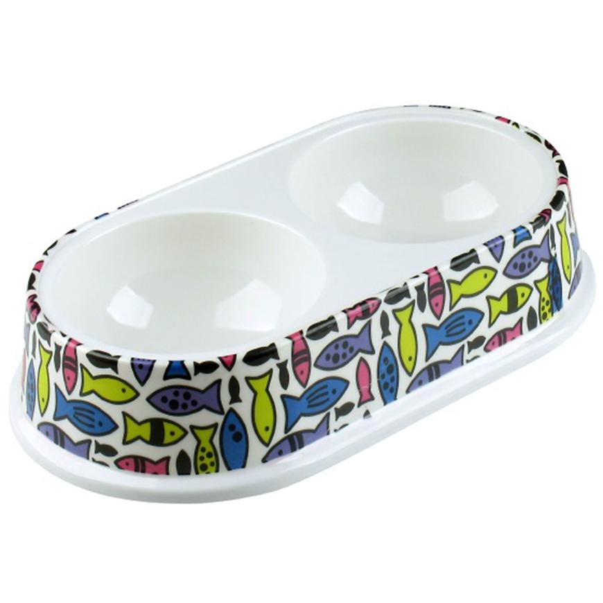 Dvojmiska melaminová s 0,25 l/26,5x15x5,5 cm