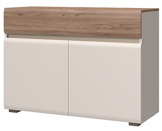 Dvoudveřová komoda artemisia - dub tobacco/béžová