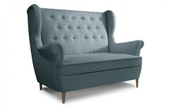 Dvoumístná pohovka aros - modrá - cover 70