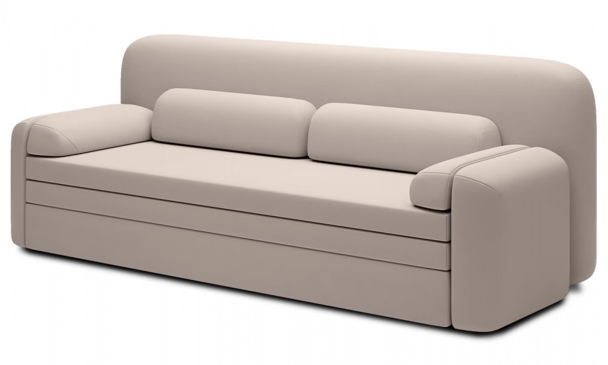 Dvoumístná rozkládací pohovka s úložným prostorem elioss - hnědá -