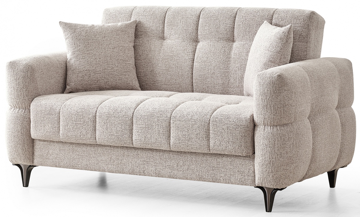 Dvoumístná rozkládací pohovka s úložným prostorem thierry - šedá